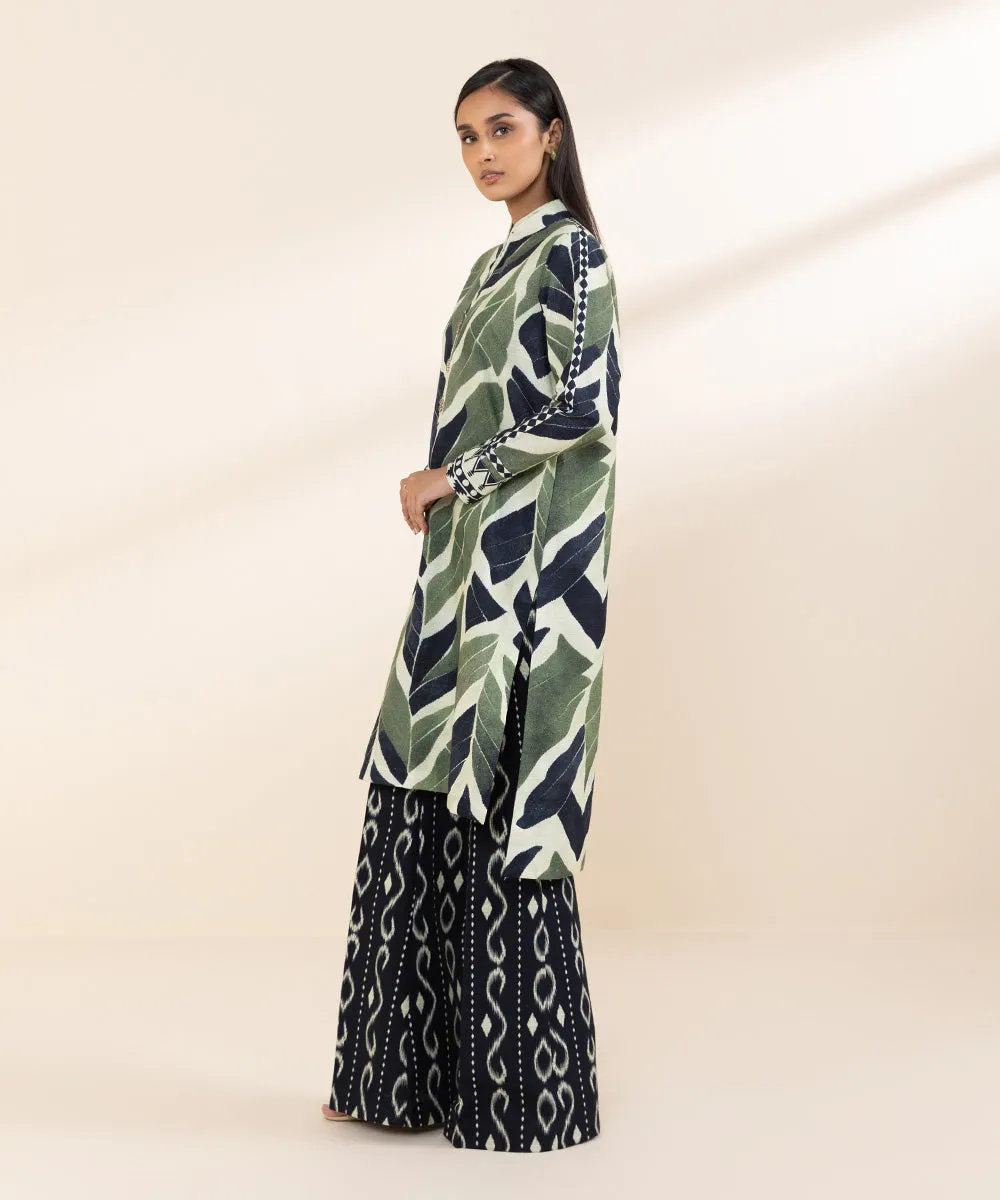 2 Piece - Printed Khaddar Suit