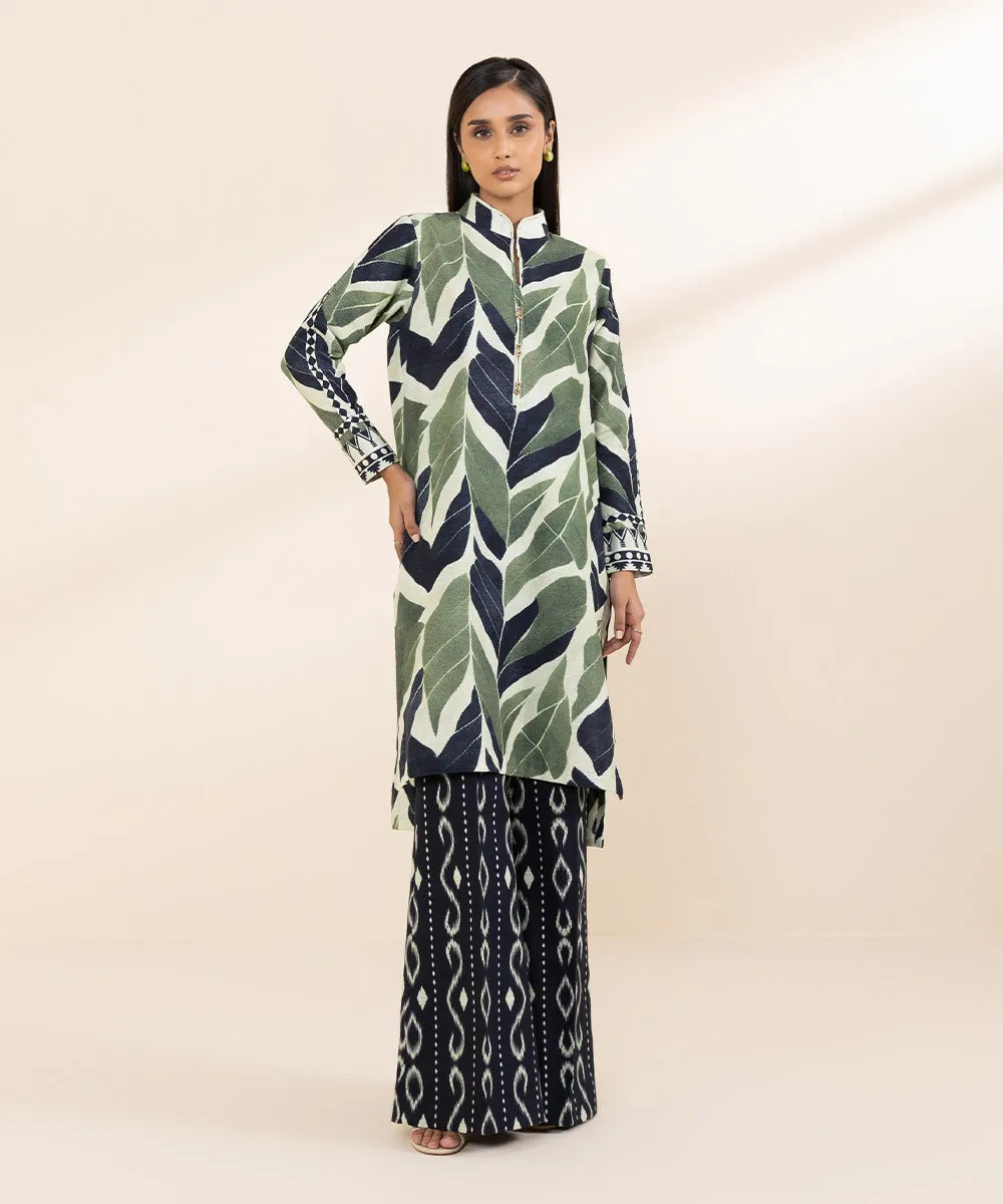 2 Piece - Printed Khaddar Suit