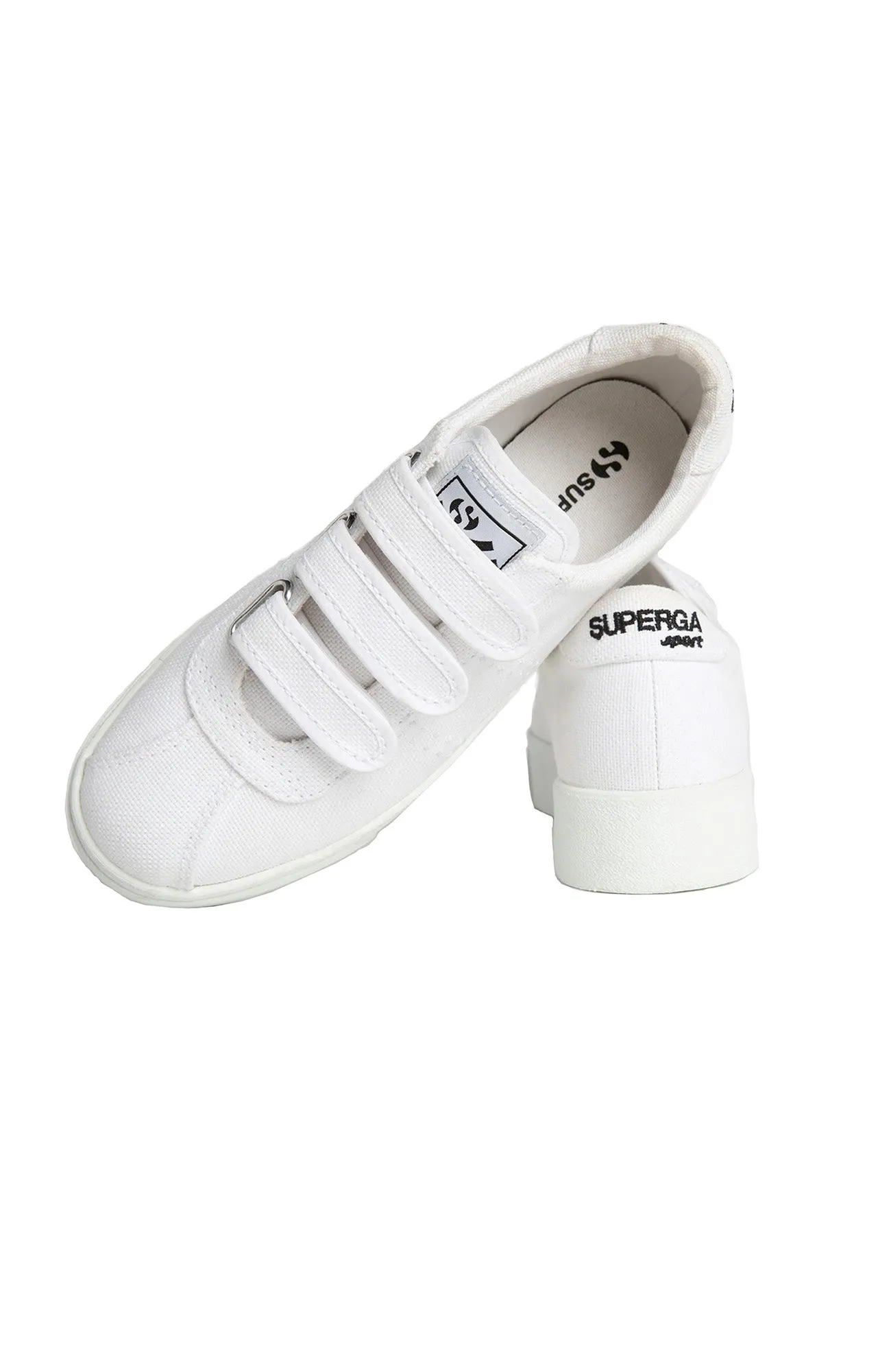 2954 Club 3 Straps White Black