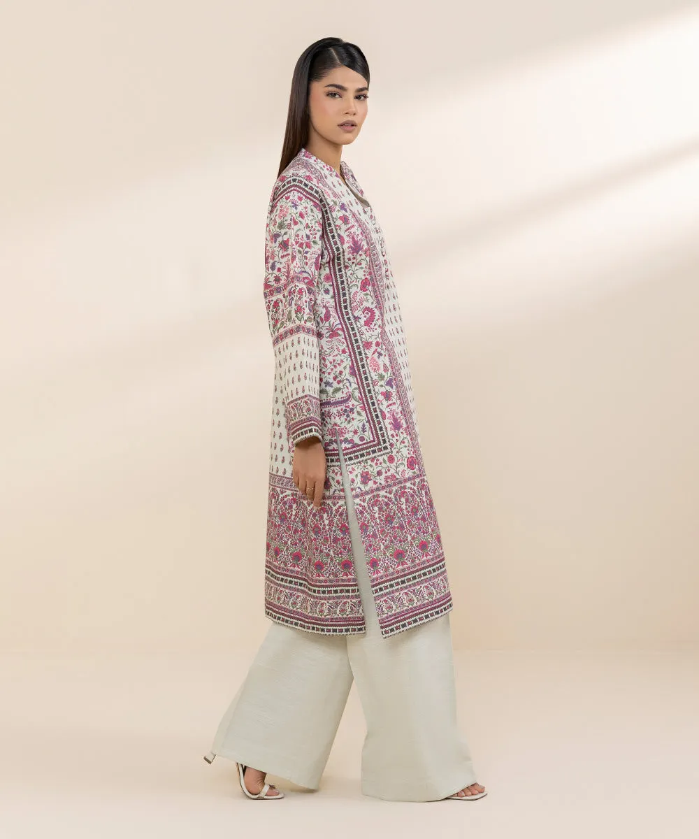 3 Piece - Printed Khaddar Suit