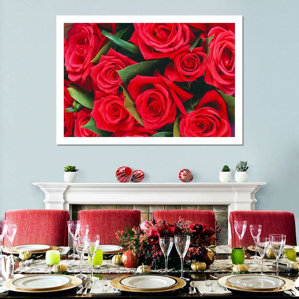 A Bouquet Of Red Roses II Wall Art