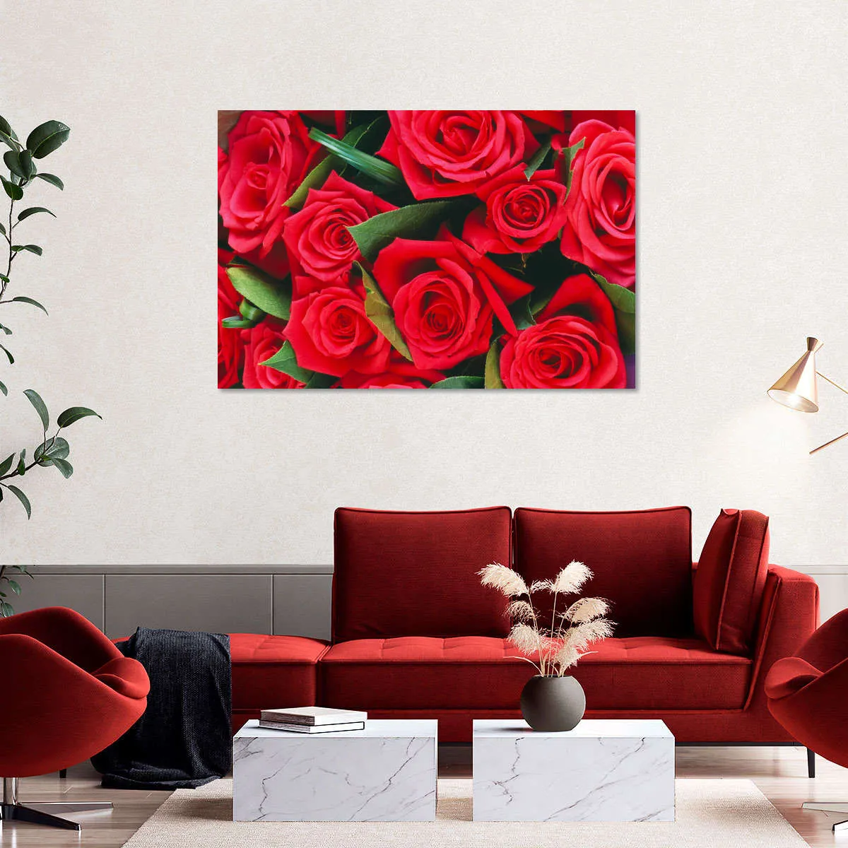 A Bouquet Of Red Roses II Wall Art