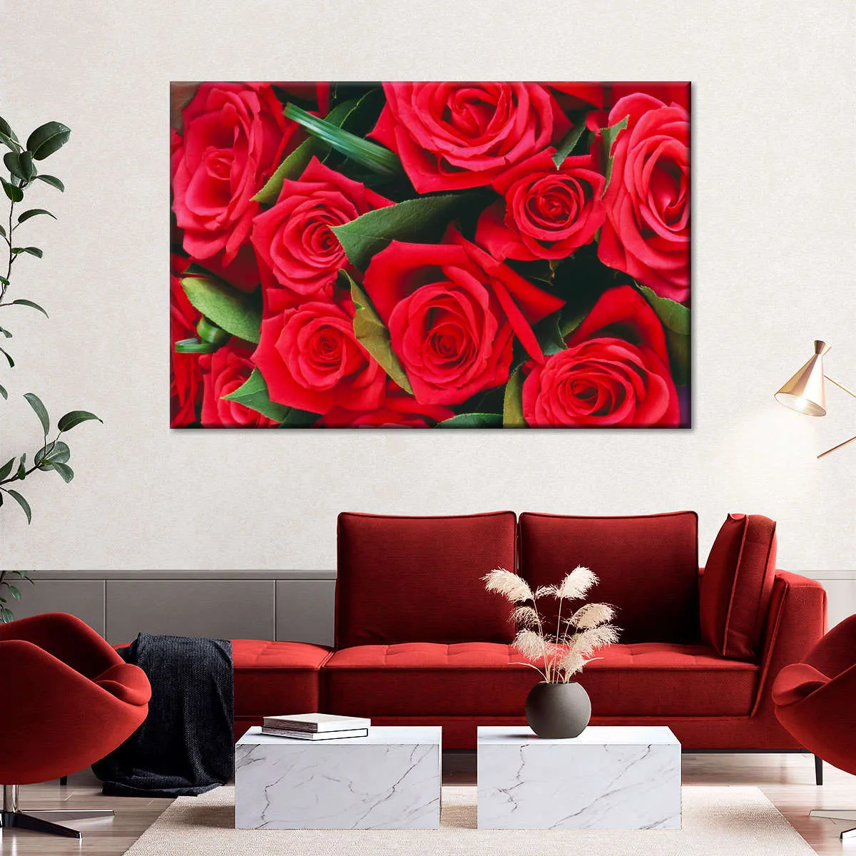 A Bouquet Of Red Roses II Wall Art