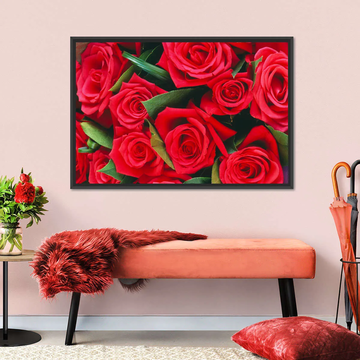 A Bouquet Of Red Roses II Wall Art