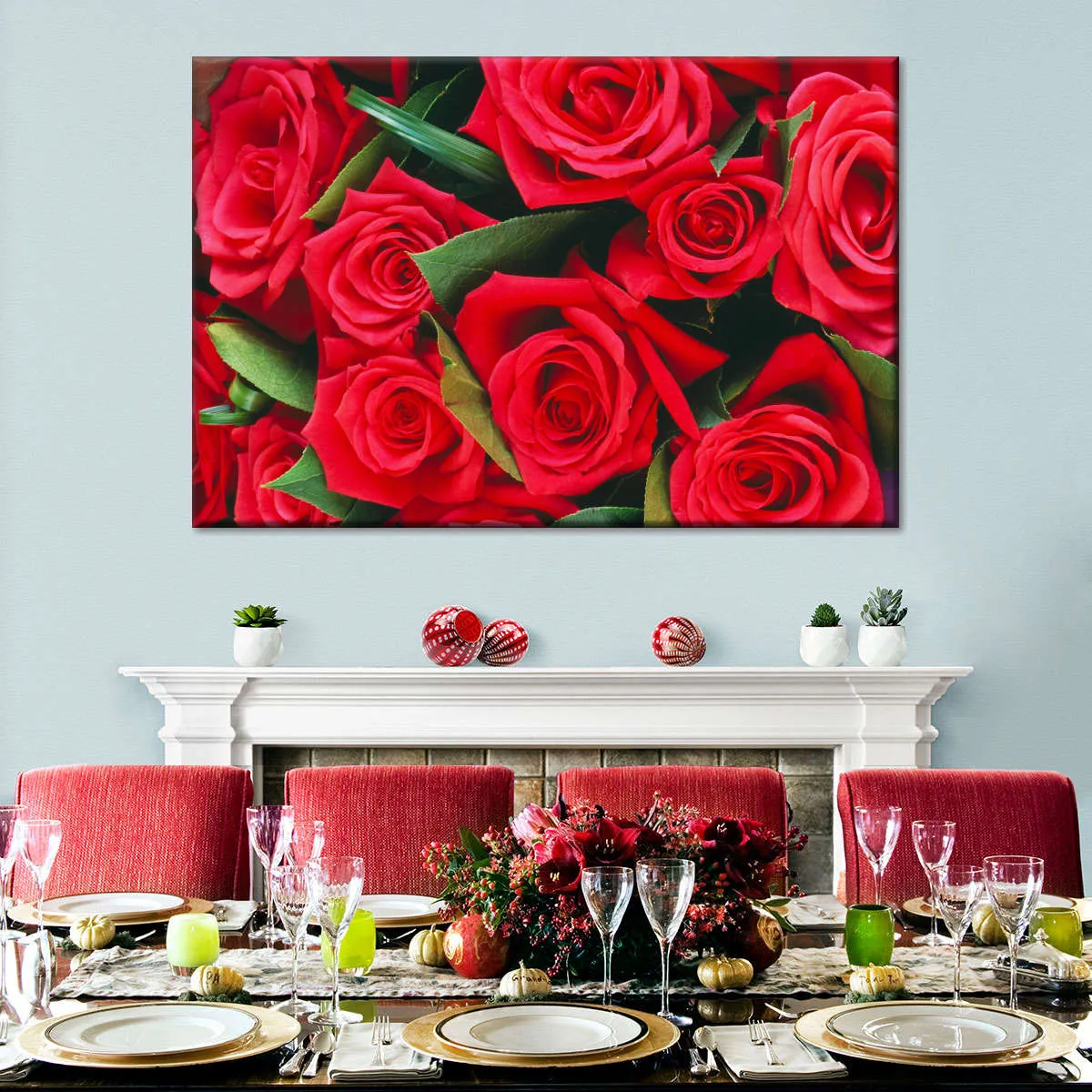 A Bouquet Of Red Roses II Wall Art