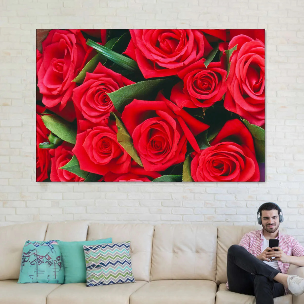 A Bouquet Of Red Roses II Wall Art