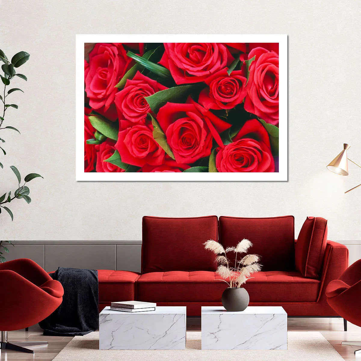 A Bouquet Of Red Roses II Wall Art