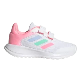 Adidas Kid's Tensaur Run Shoes - Cloud White / Blue Dawn / Beam Pink