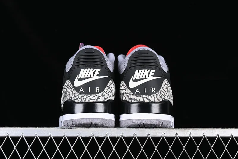 AIR JORDAN 3 RETRO BLACK CEMENT 2018 WHITE/BLACK/GREY