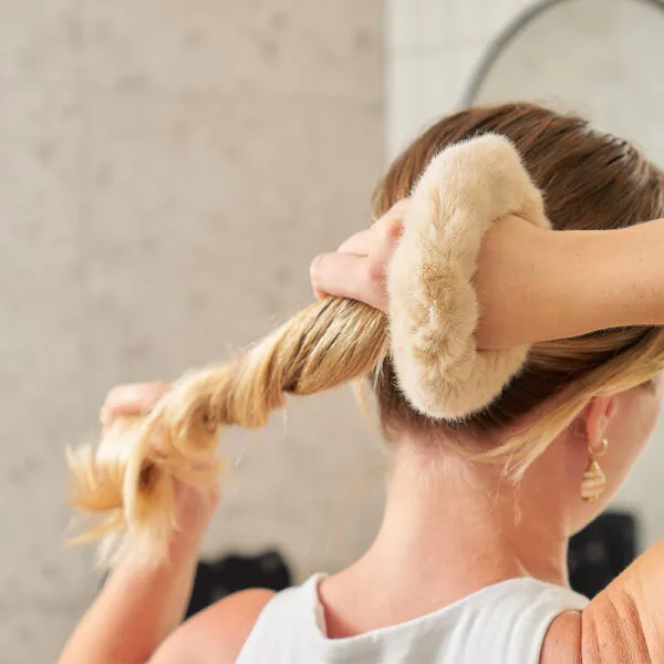 Annabel Trends  FAUX FUR Hairband BROWN