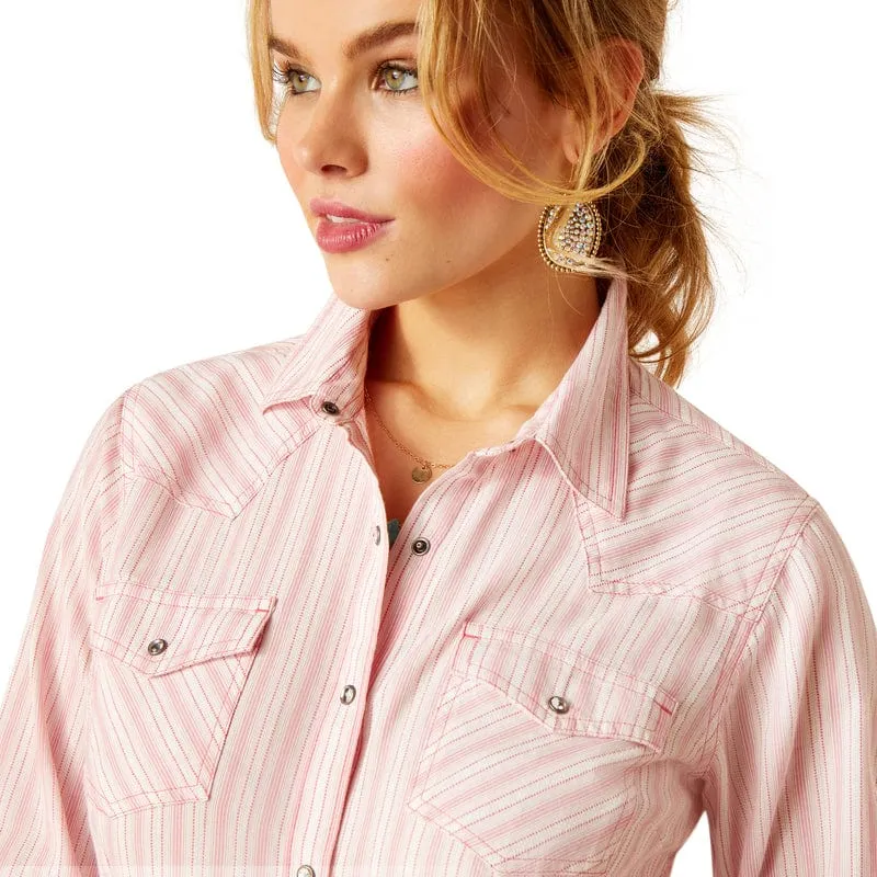 Ariat Women's Angelina Sassy Stripe Long Sleeve Western Snap Shirt 10048699