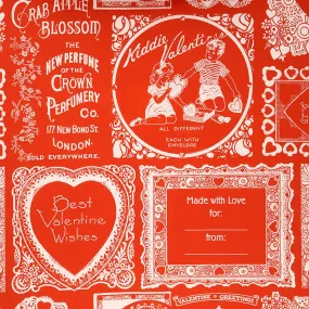 Be Mine Valentine - Frames Red Yardage