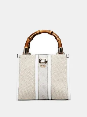 Beige Logo Kerima Bamboo Mini Tote