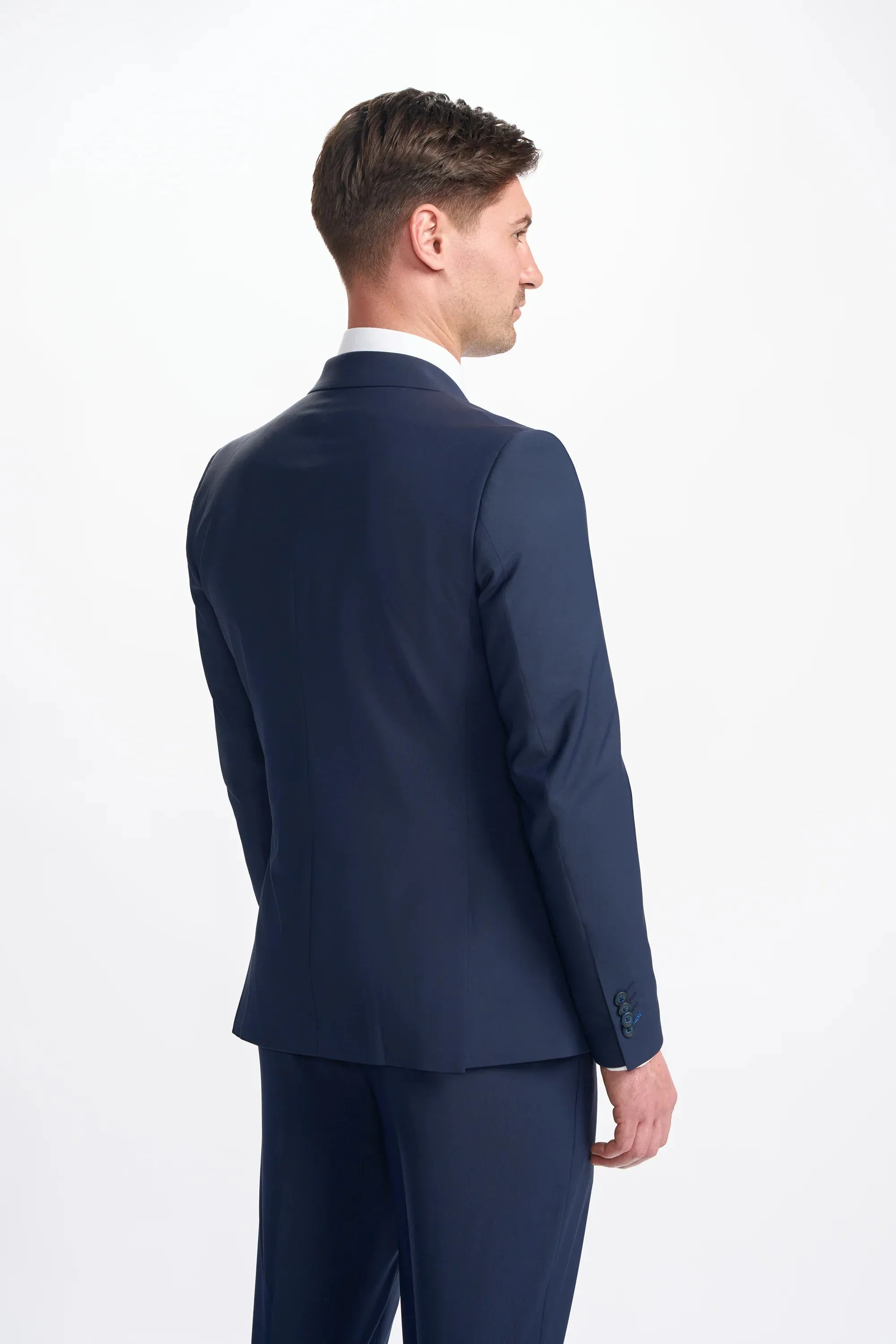 Bond - Men's Navy 2 Piece Double Breasted Suit