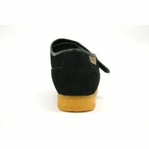 British Walkers Royal Old School Men's Black Leather and Suede Slip Ons