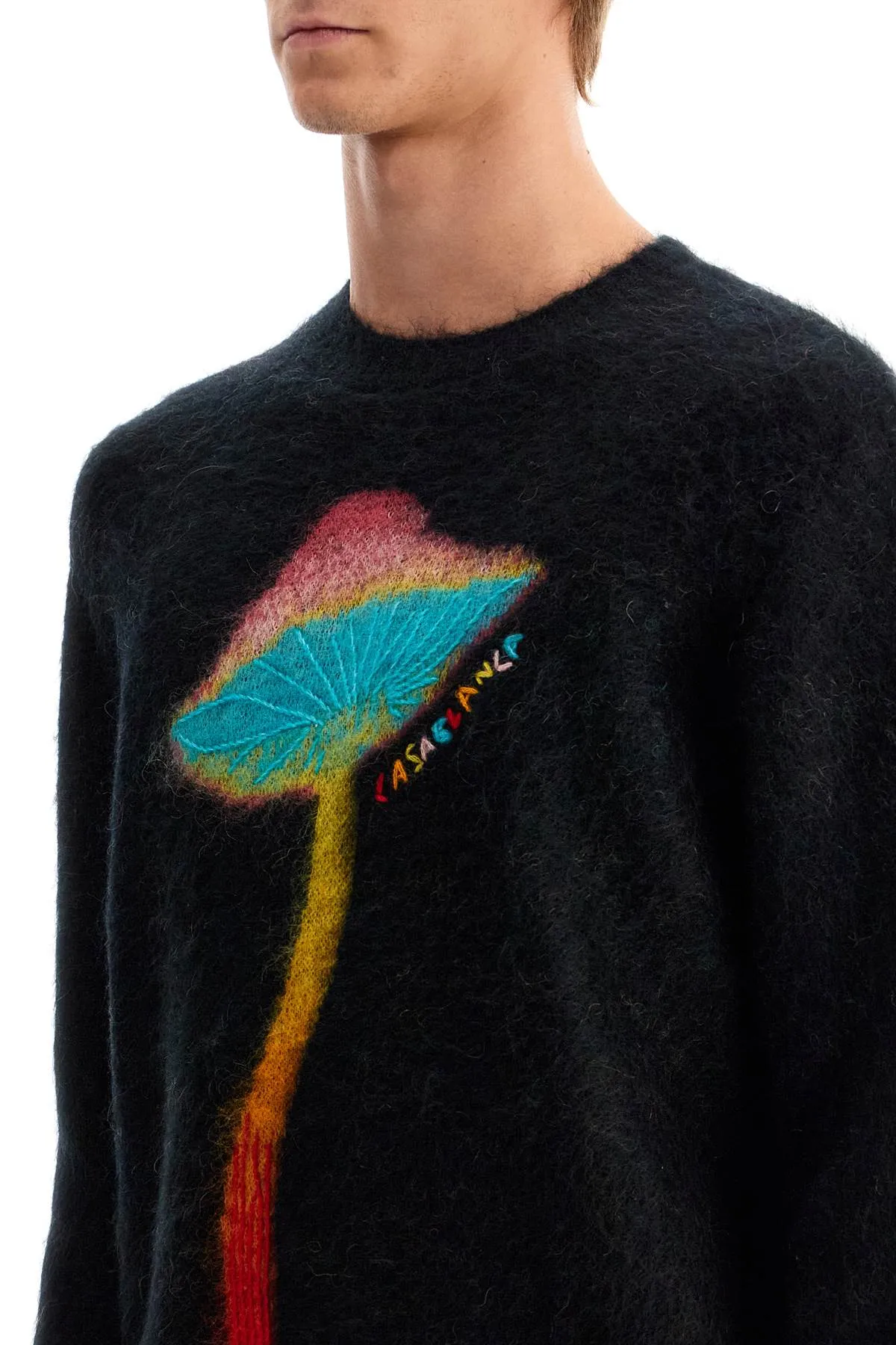 CASABLANCA rainbow mushroom sweater