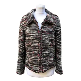 Chanel 2011 Multicolor Wool Jacket Cardigan Size 38 FR