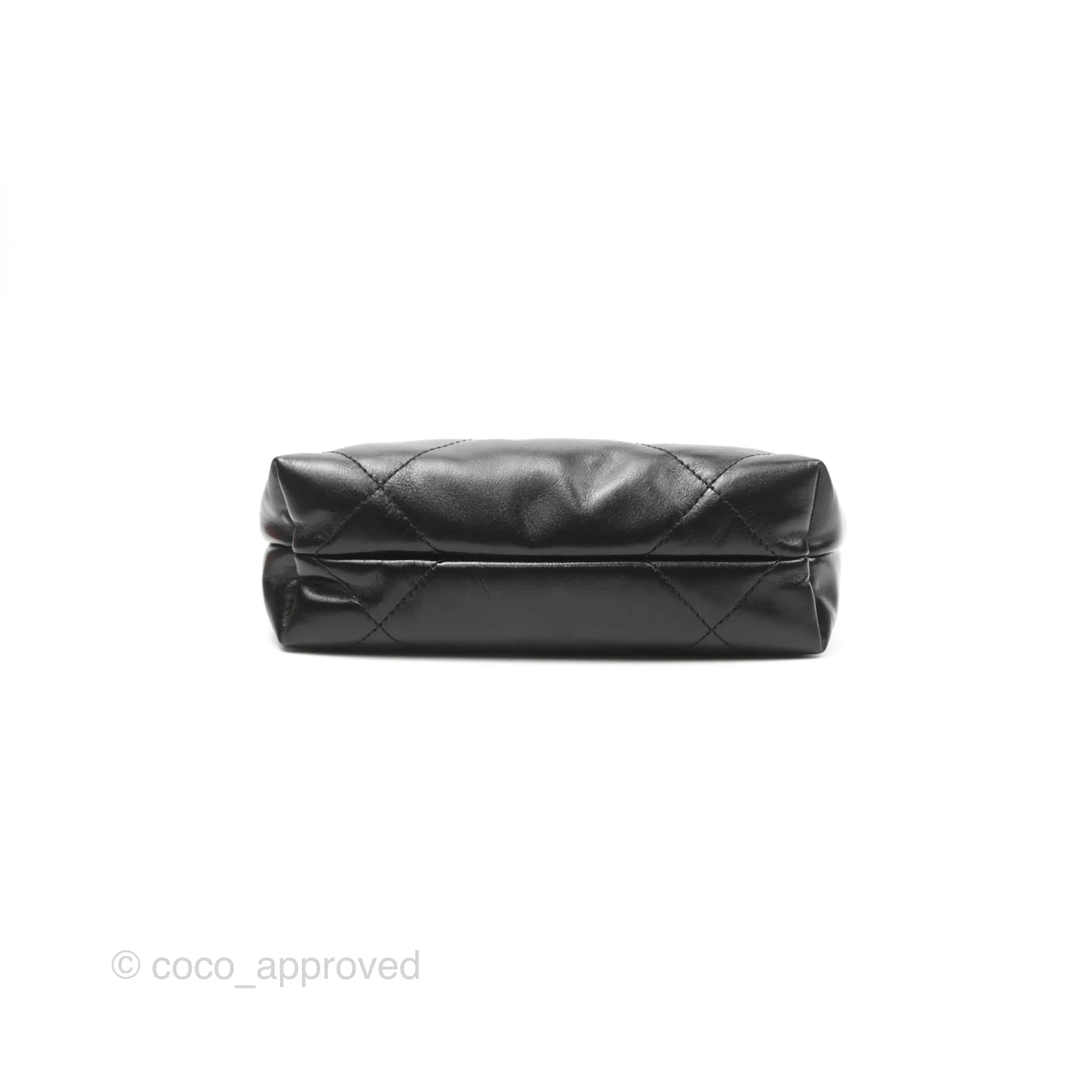 Chanel 22 Mini Bag Black Shiny Crumpled Calfskin