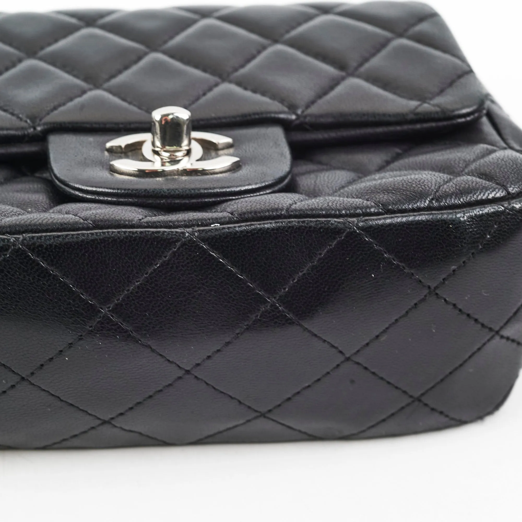 Chanel Classic Flap Square Lambskin Black Mini - Series 20