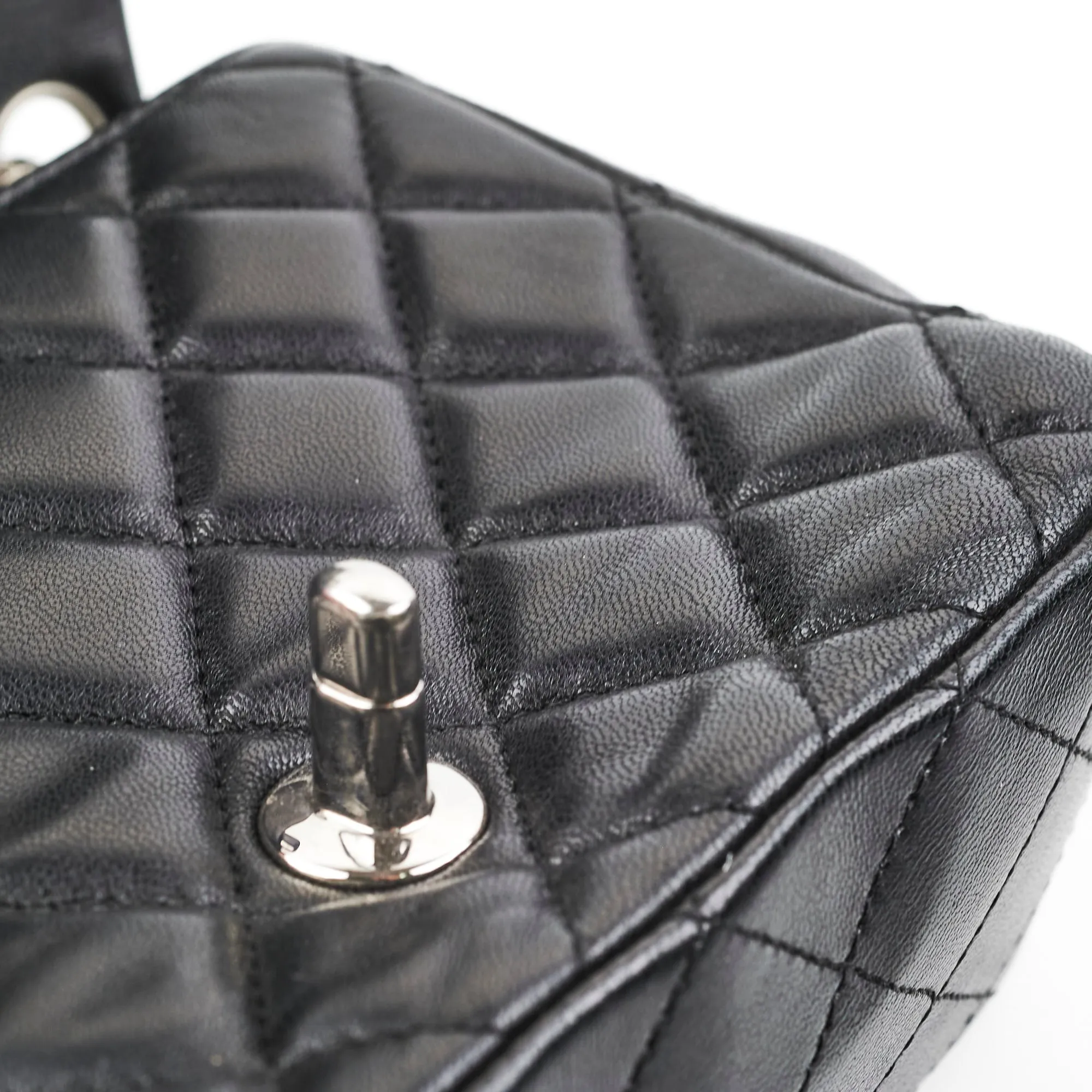 Chanel Classic Flap Square Lambskin Black Mini - Series 20