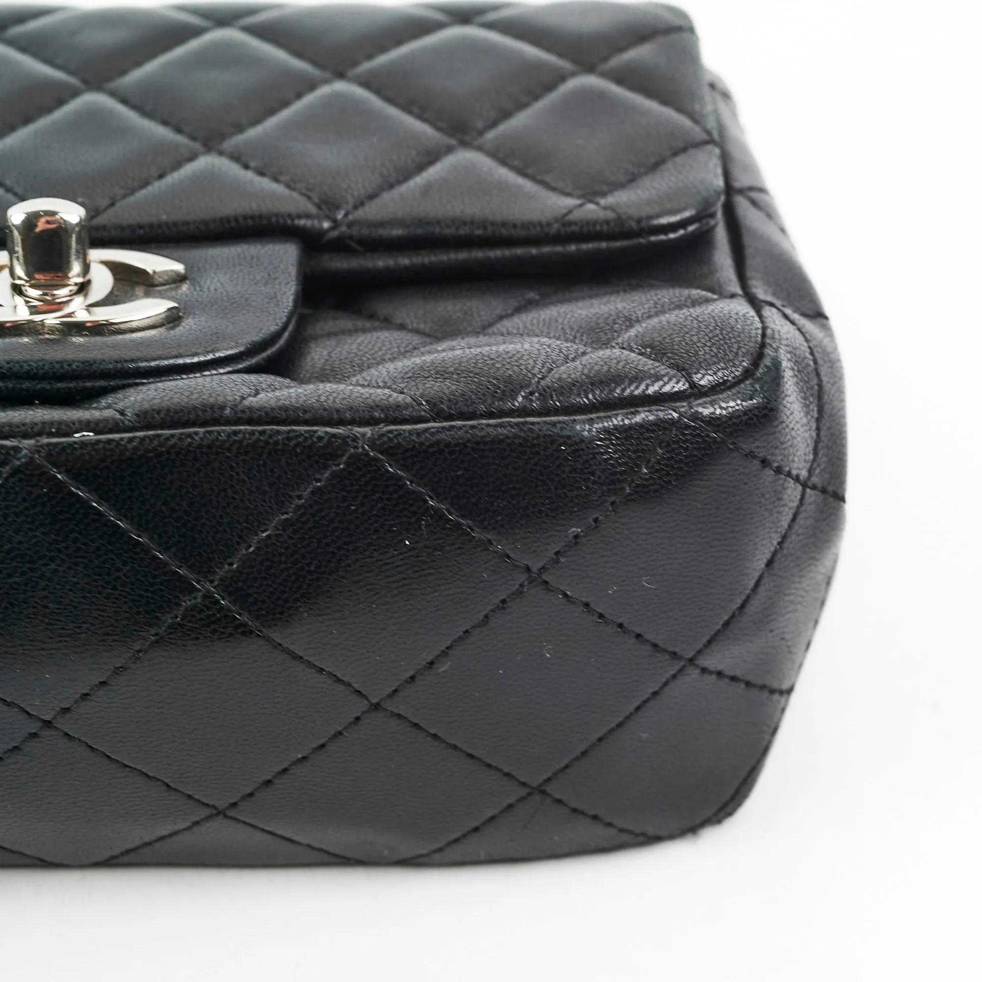 Chanel Classic Flap Square Lambskin Black Mini - Series 20