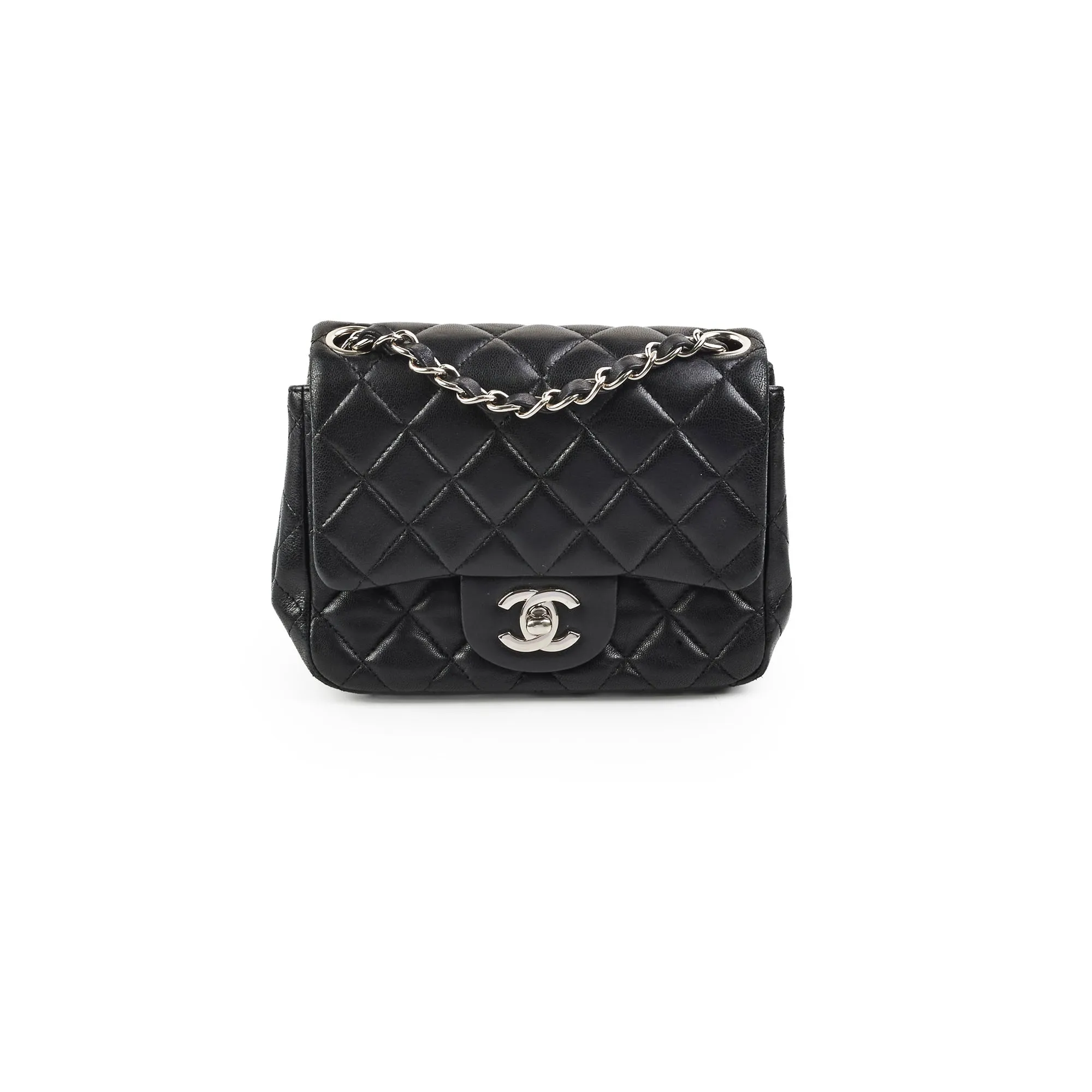 Chanel Classic Flap Square Lambskin Black Mini - Series 20