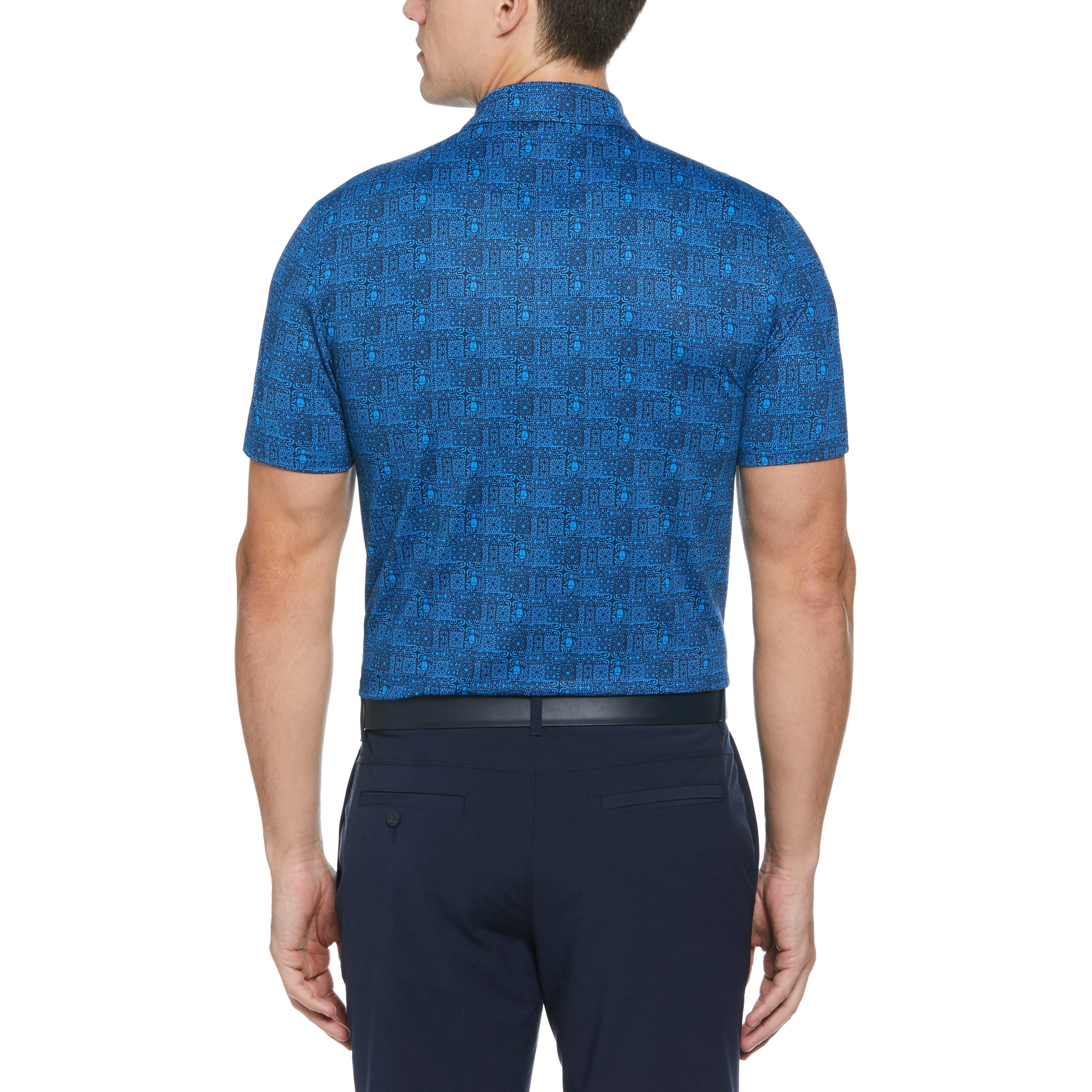 Chi Chi Allover Tribal Print Golf Polo