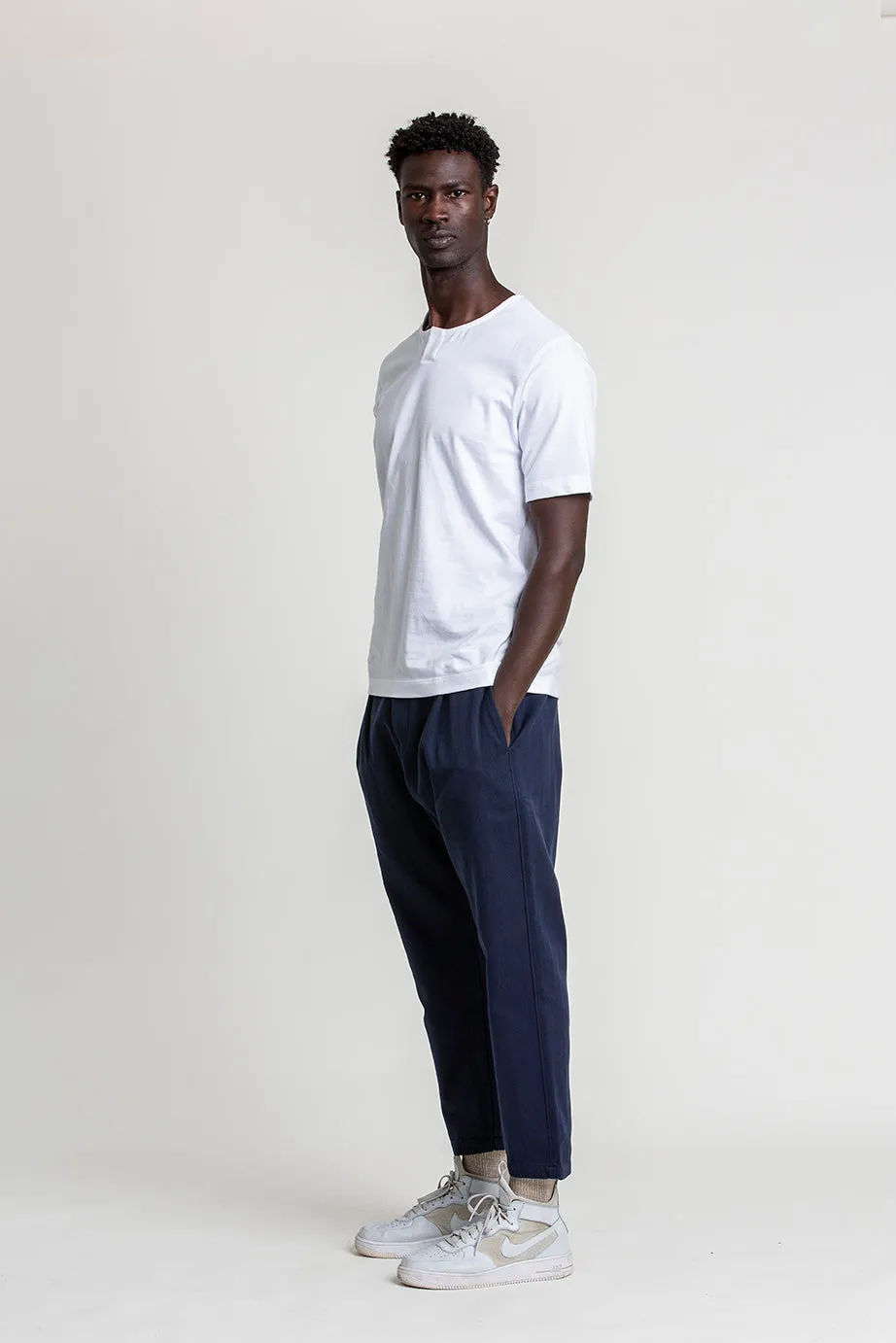 COTTON WEEKEND TROUSER - BLACK IRIS (NAVY)