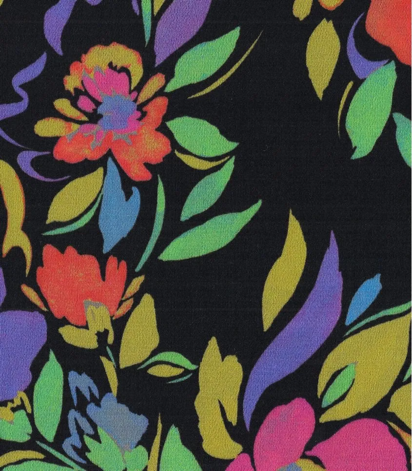 Cousette - Flowers Bloom Viscose Crepe Fabric