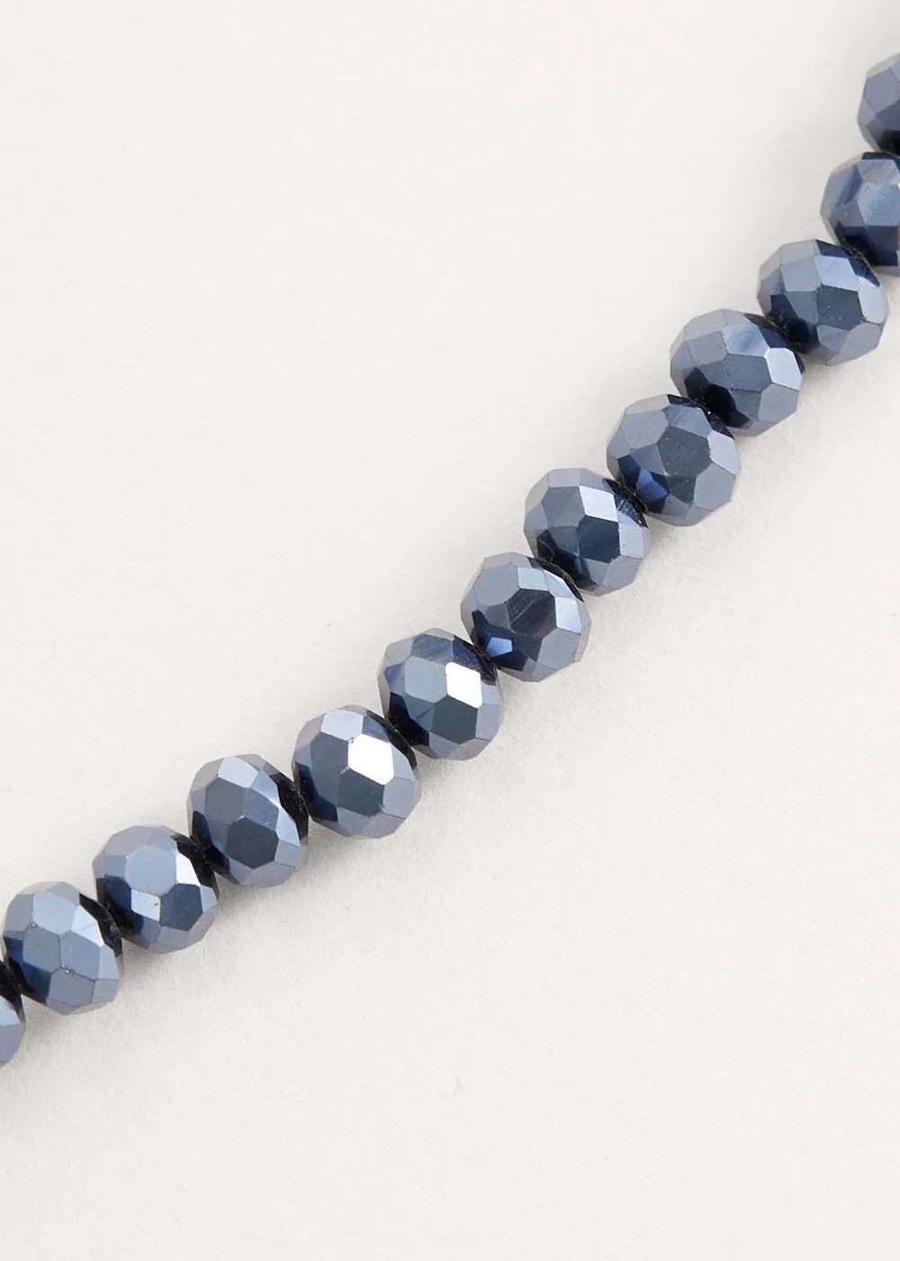 CRYSTAL LANYARD - BLUE BLACK