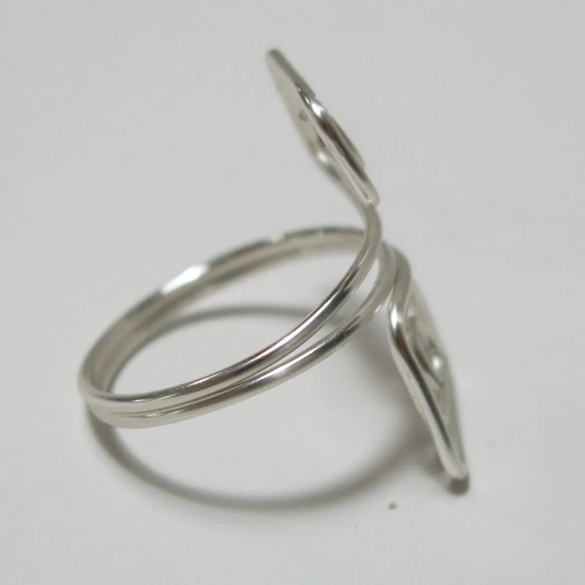 Double Squares Adjustable Wire Ring