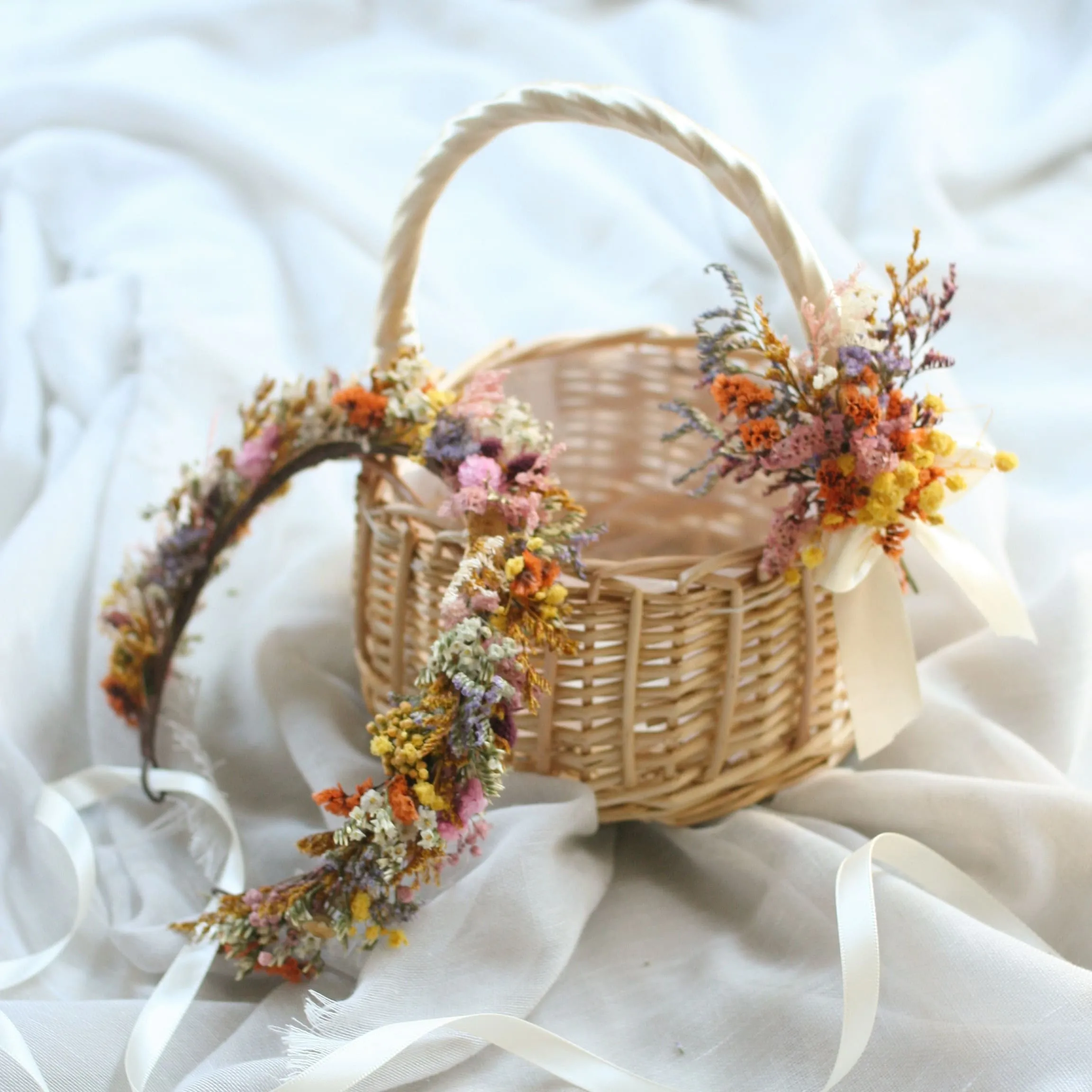 Dried Flower Crown COLOURFUL