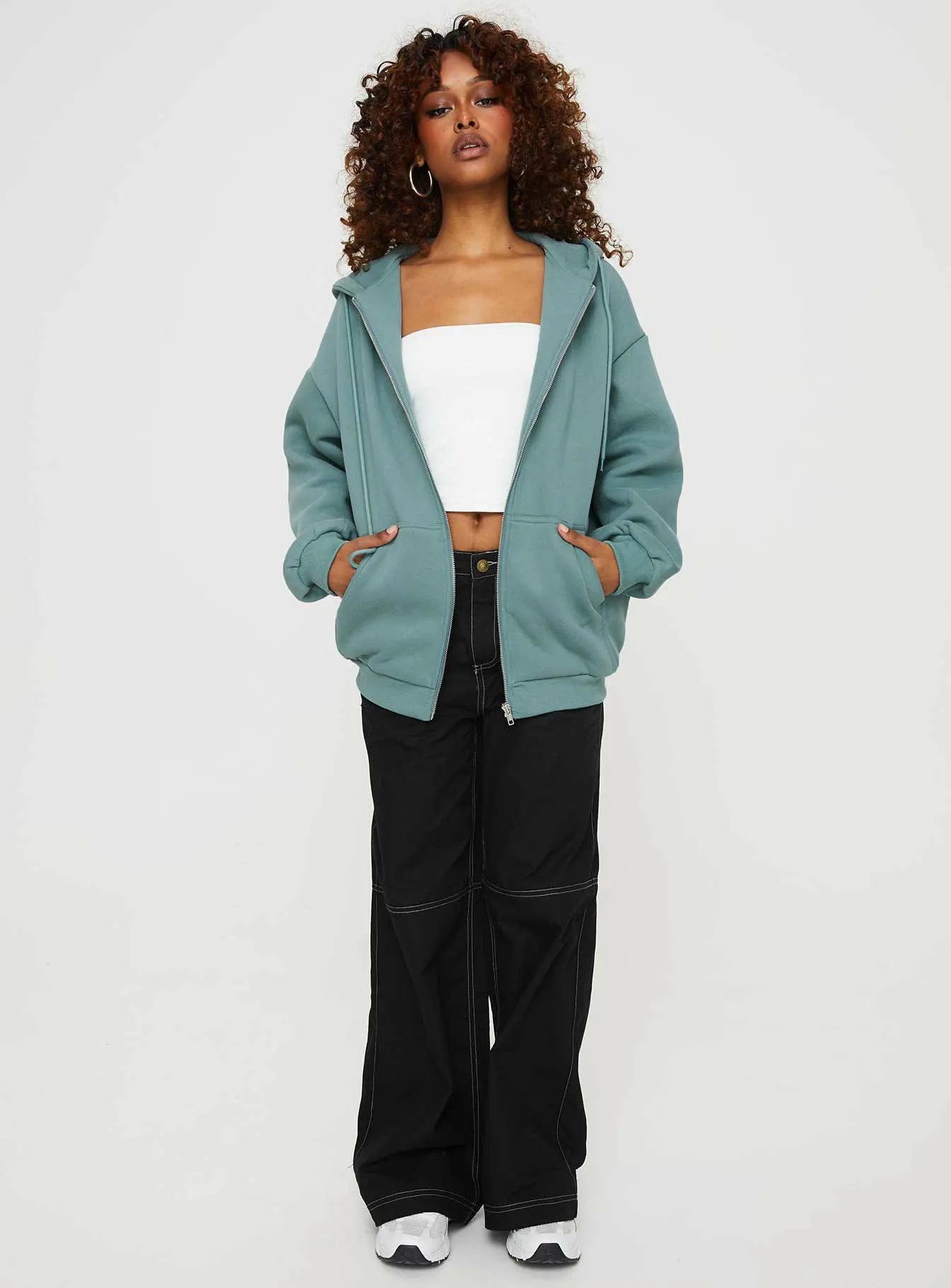 Florida Zip Up Sweatshirt Soft Sage