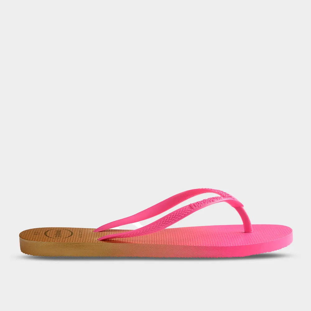 Havaianas Womens Slim Gradient Sandal Pink _ 183482 _ Pink