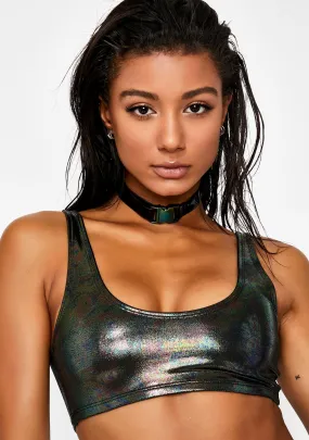 Hologram Mini Swim Tank in Oil Slick