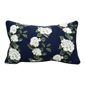 Hydrangea Outdoor Lumbar Pillow