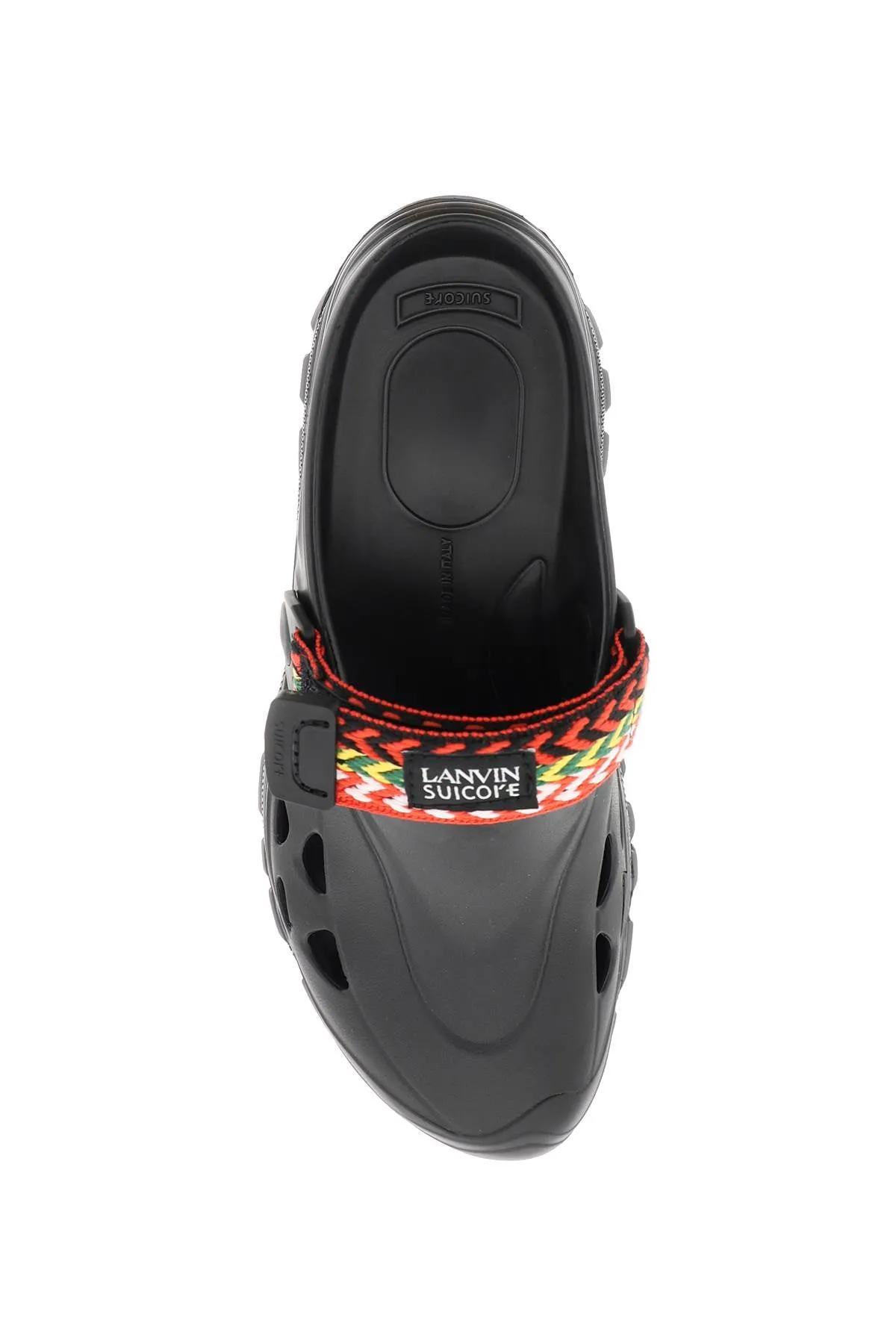 LANVIN rubber clogs with multicolored strap