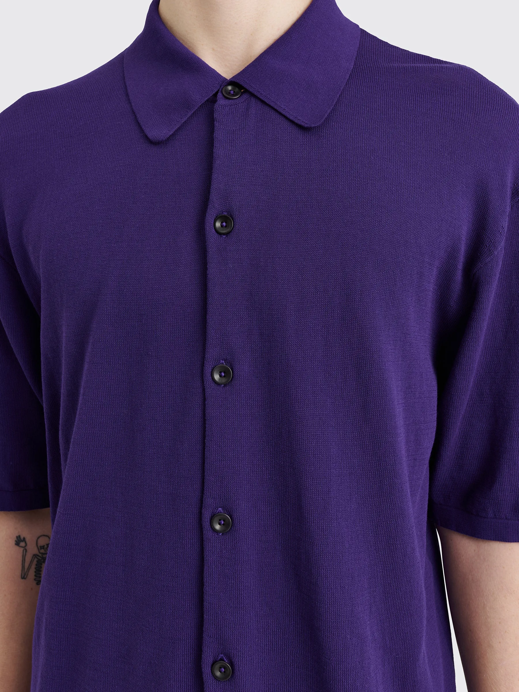 Lemaire Polo Shirt Purple Iris