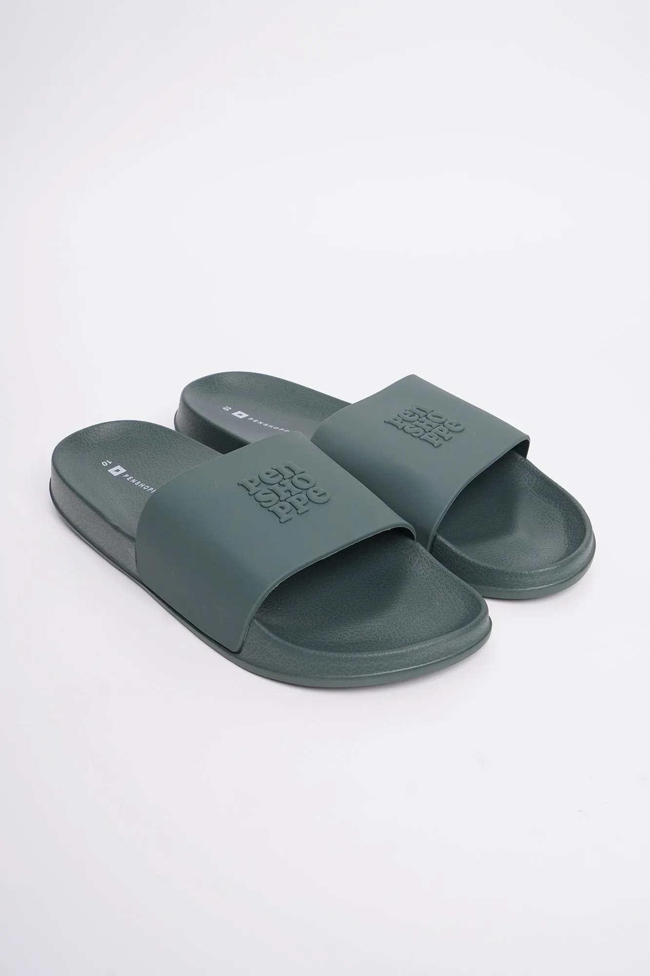 Men's All Rubber Slides with Branding