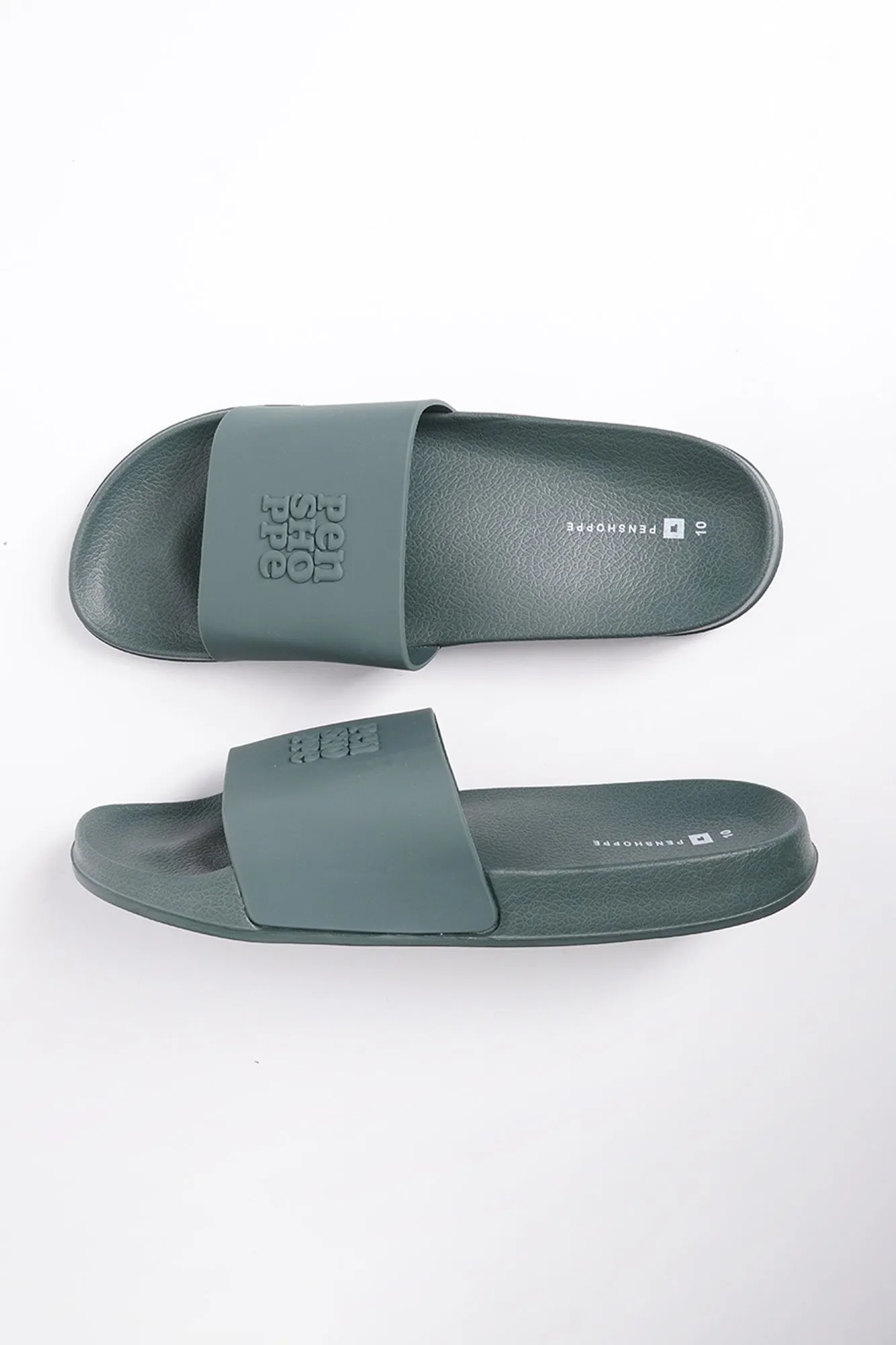 Men's All Rubber Slides with Branding