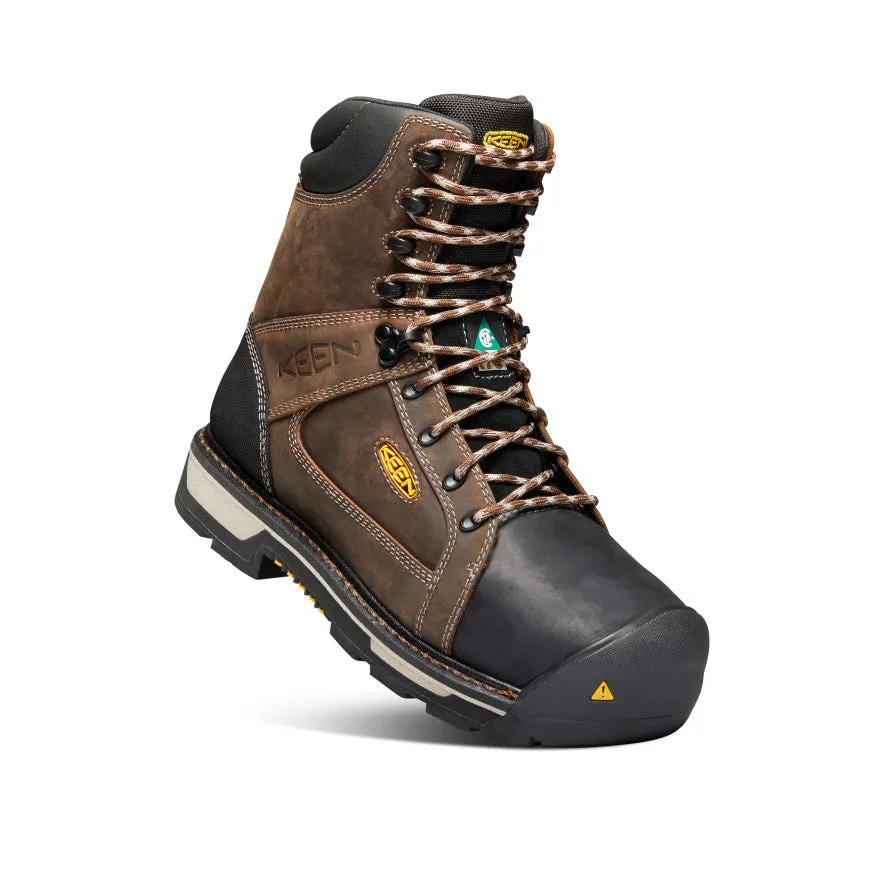 Men's CSA Oakland 8" Waterproof Boot (Carbon-Fiber Toe)  |  Bison/Black