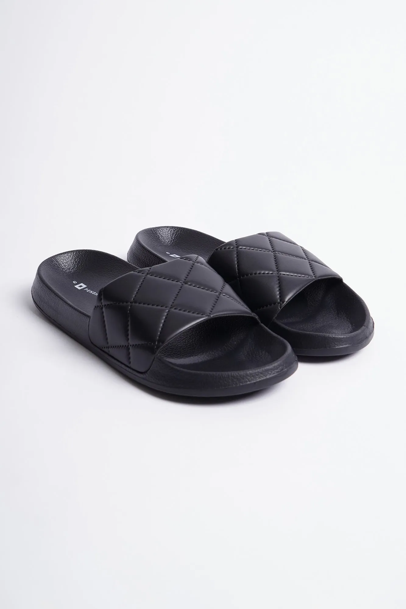 Men's Faux Quilted Slides