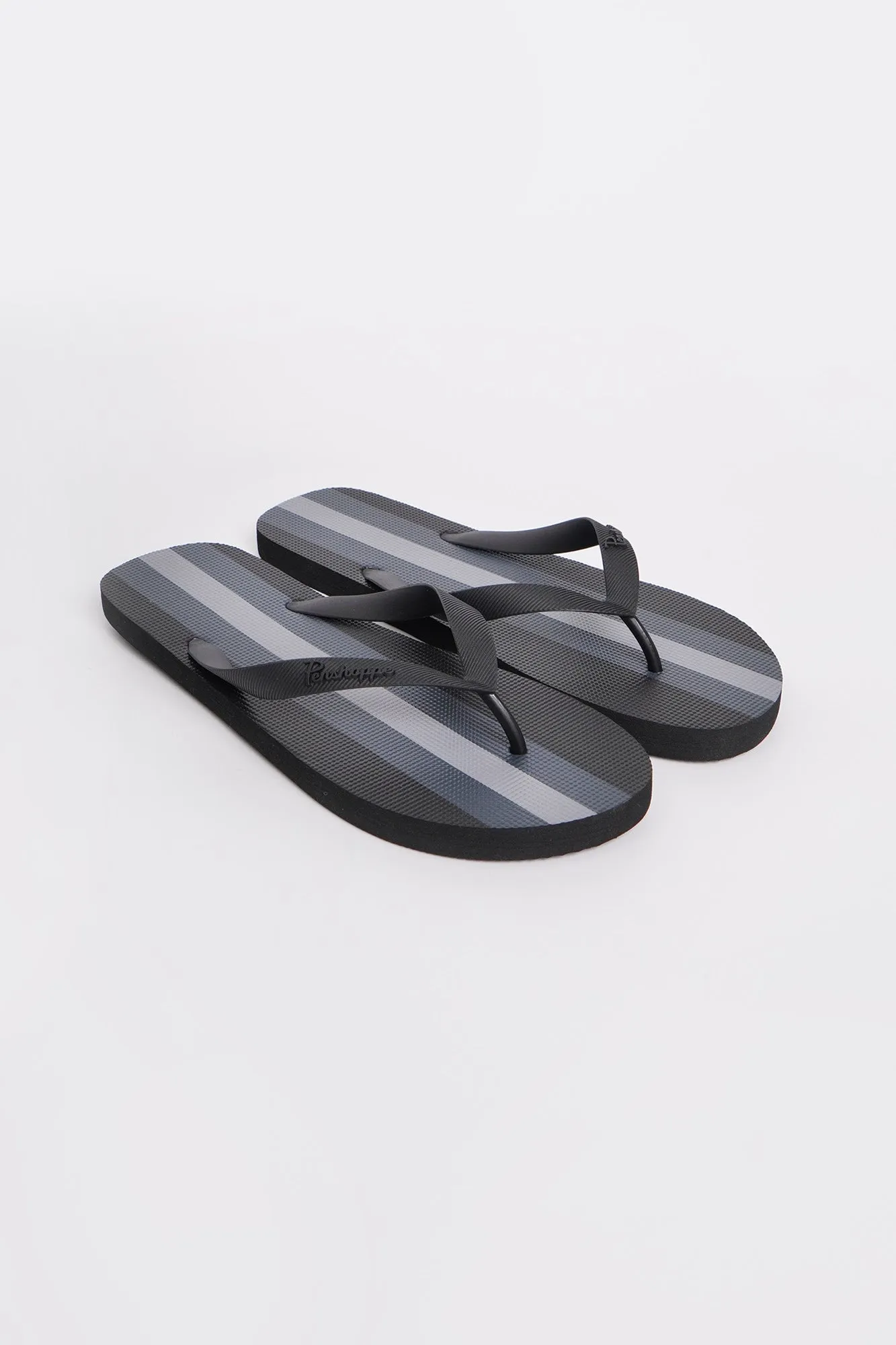 Men's Striped Flip Flops