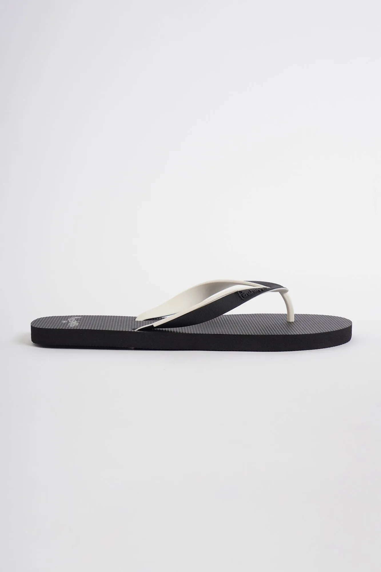 Men's Two-Tone Strap Flip Flops with Branding