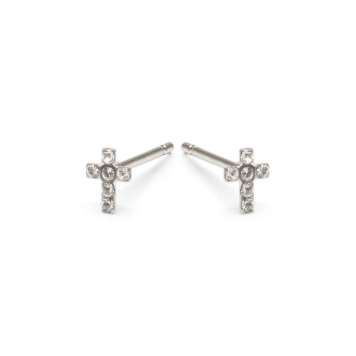 Mini Cross Stud Earrings