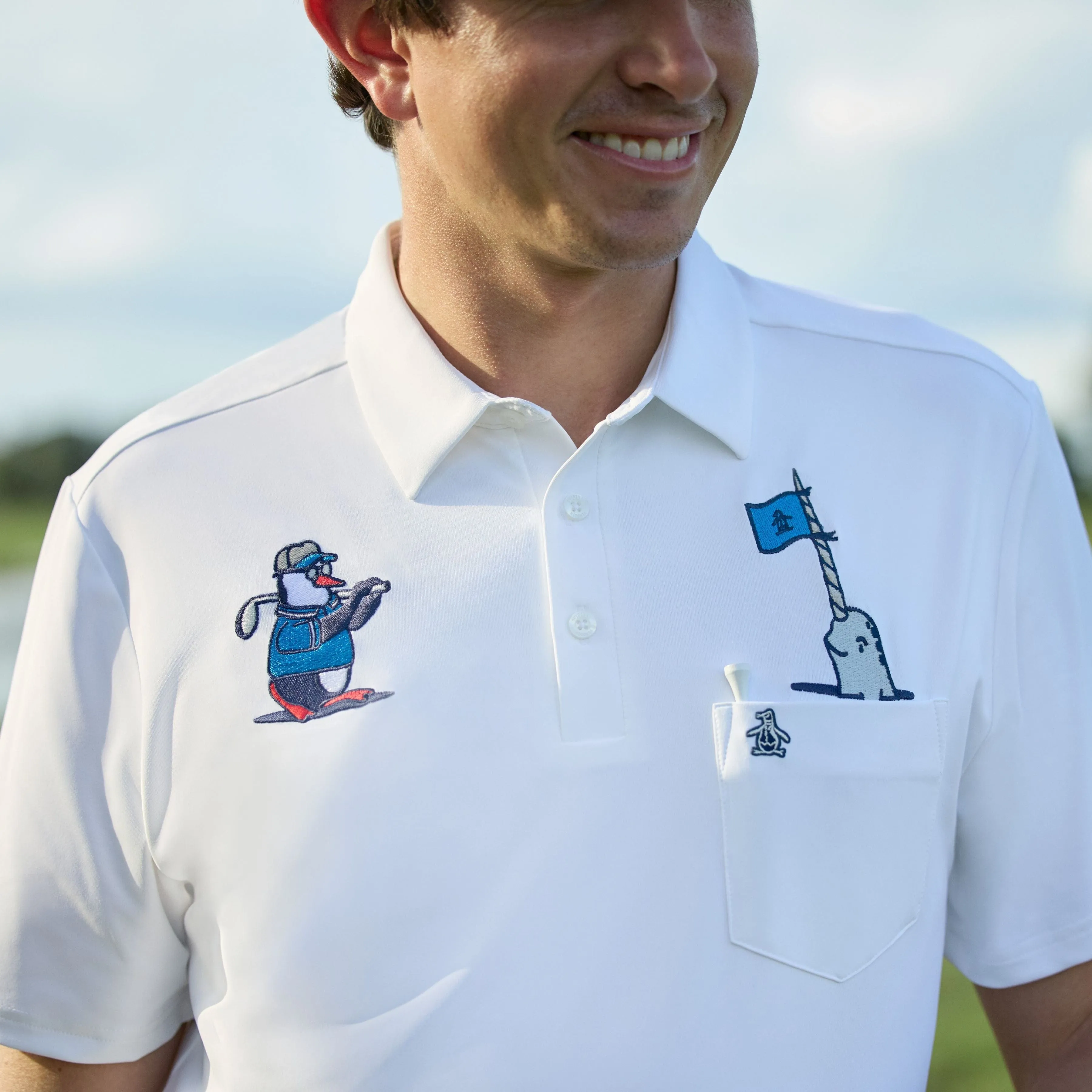 Mixed Media Polar Pete Golf Polo