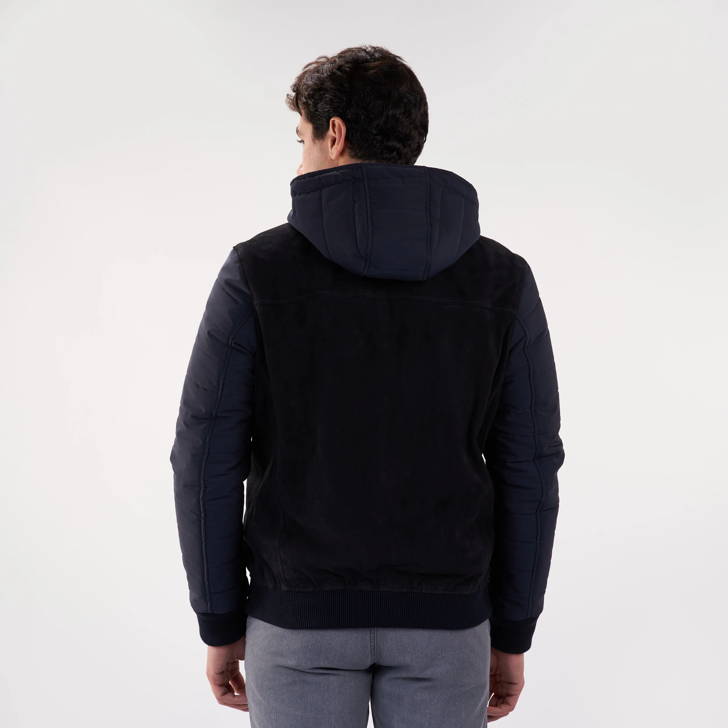 Navy Jacket Chamois (Hood)(42)