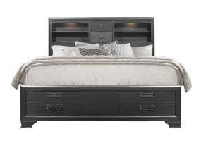 Nigave Dark Grey King Bed