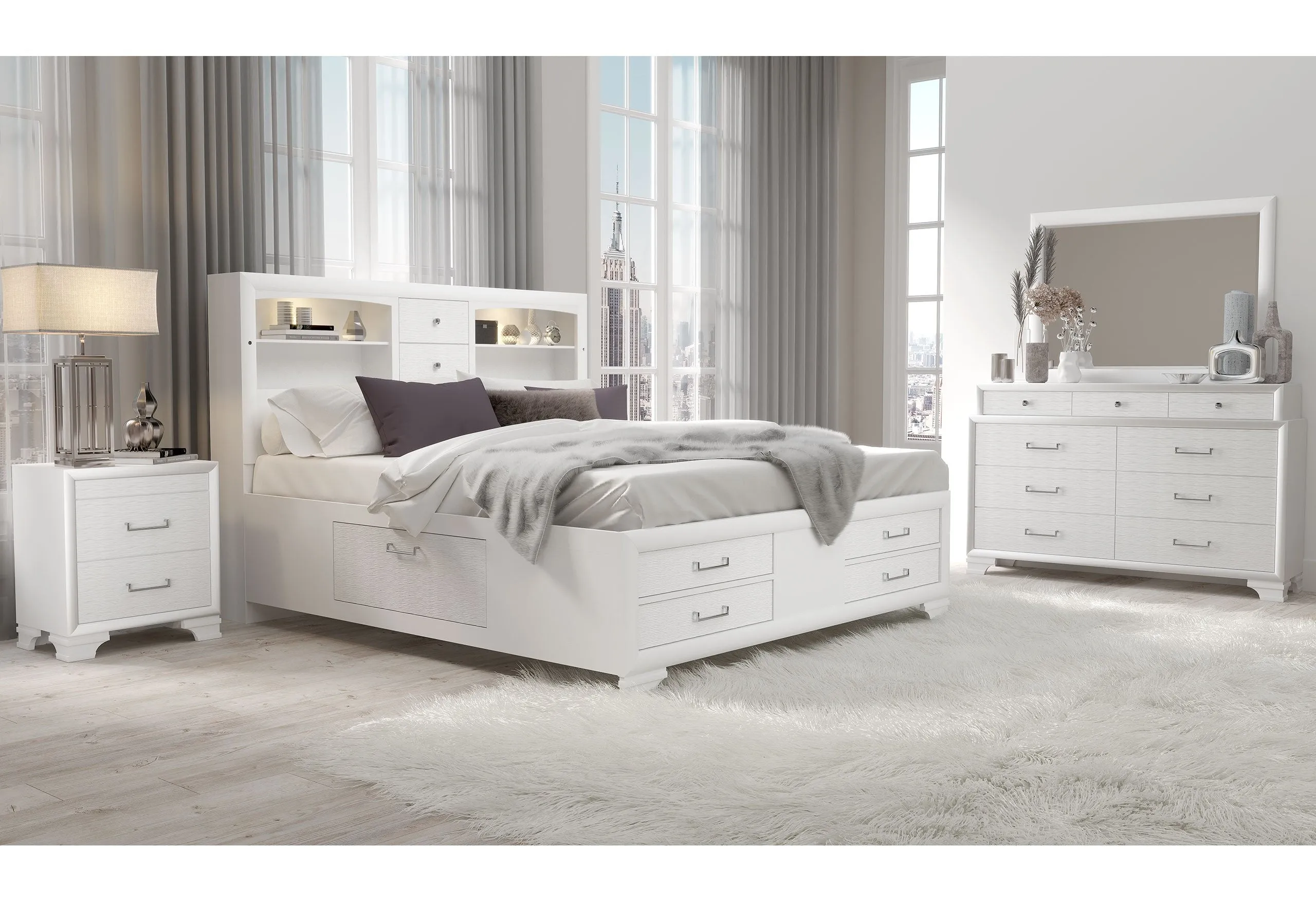 Nigave White Dresser