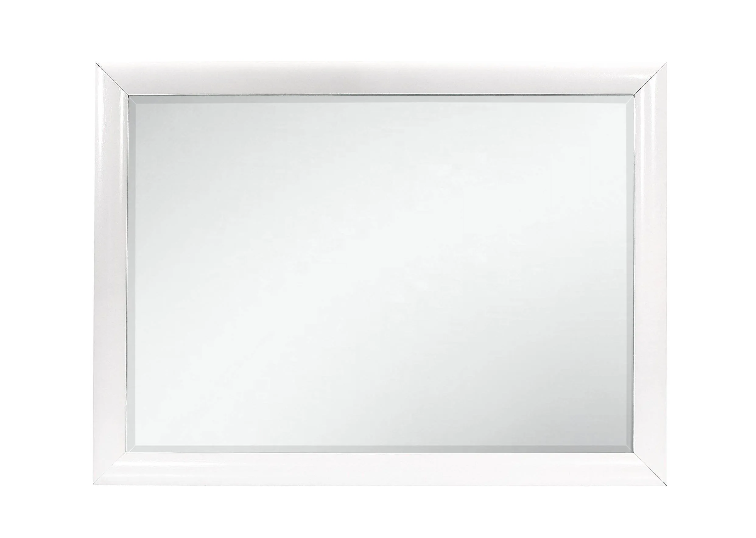 Nigave White Glass Mirror